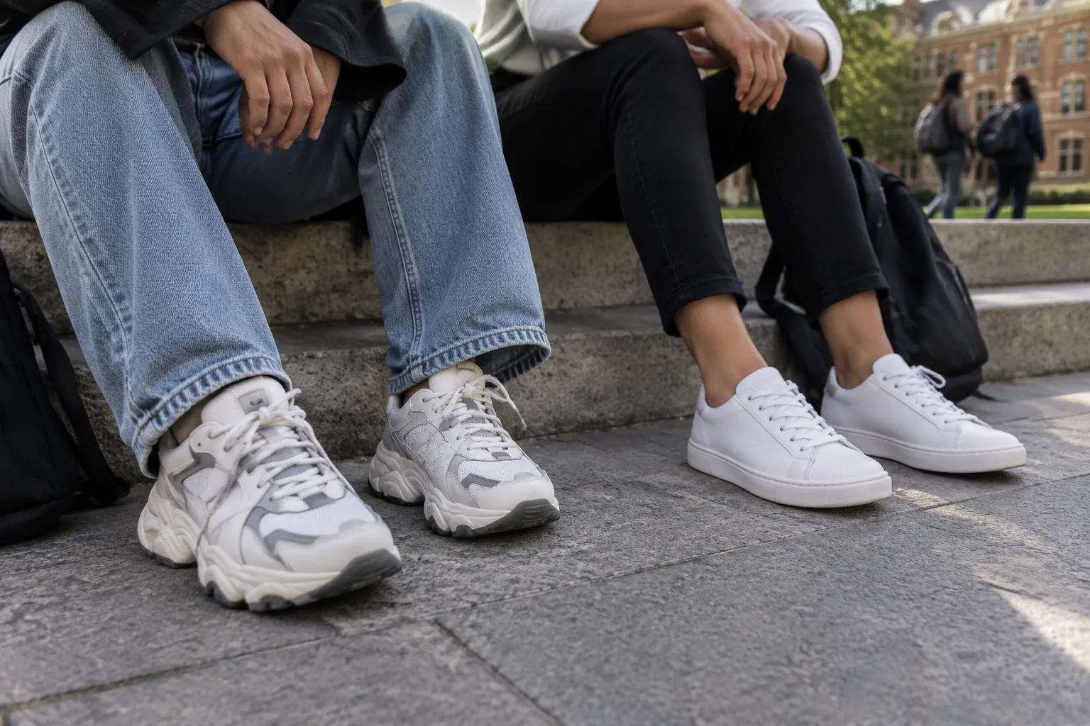 Chunky Dad Sneakers vs Slim Trainers: Which Style Fits Campus Life