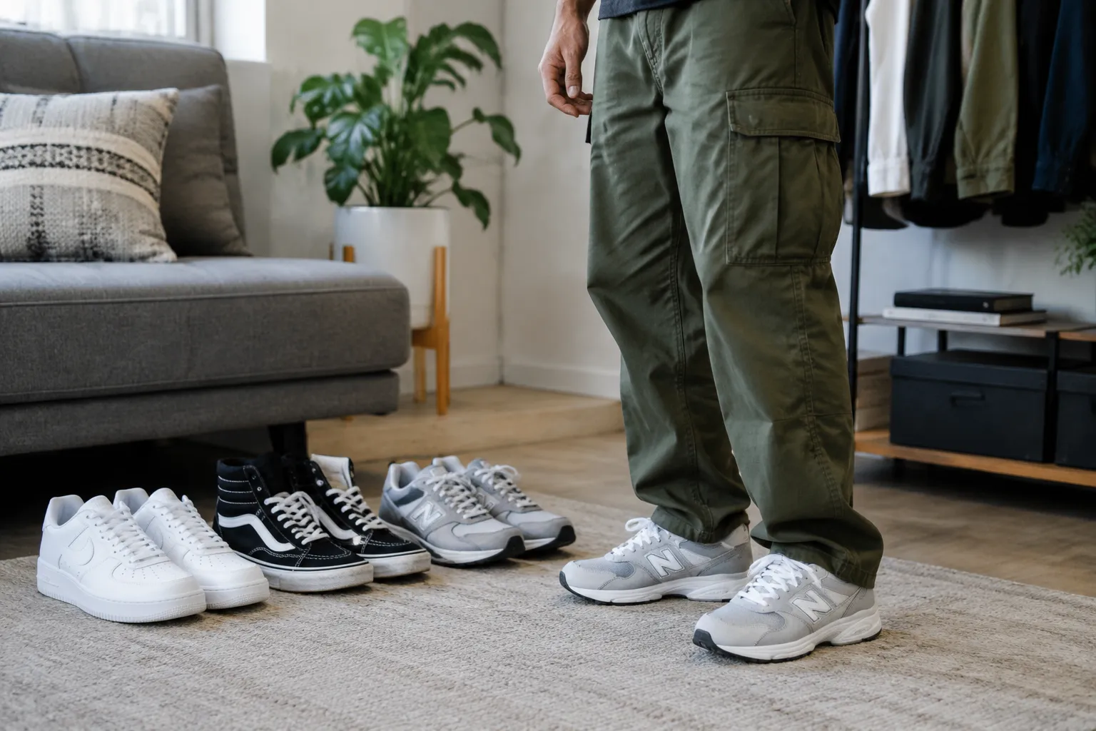How to Match Sneakers With Cargo Pants Without Overdoing It
