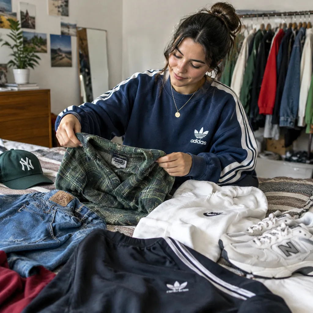 How to Mix Thrift Finds With Sports Brands Seamlessly