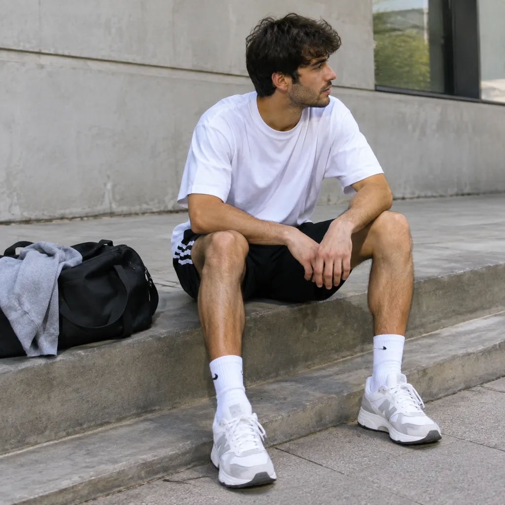 How to Style Football Shorts With Sneakers Off Match Day