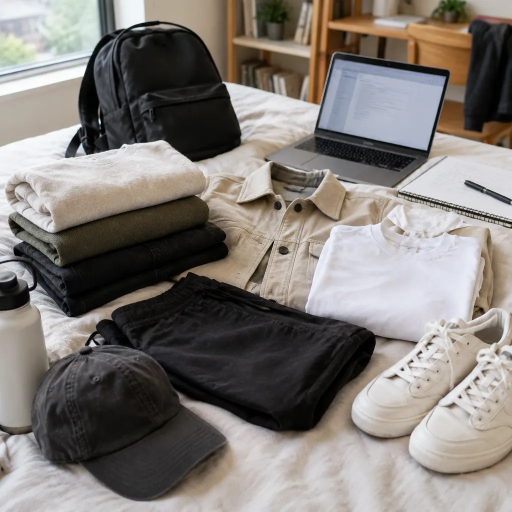 Neutral Streetwear Capsule for Busy Study Weeks
