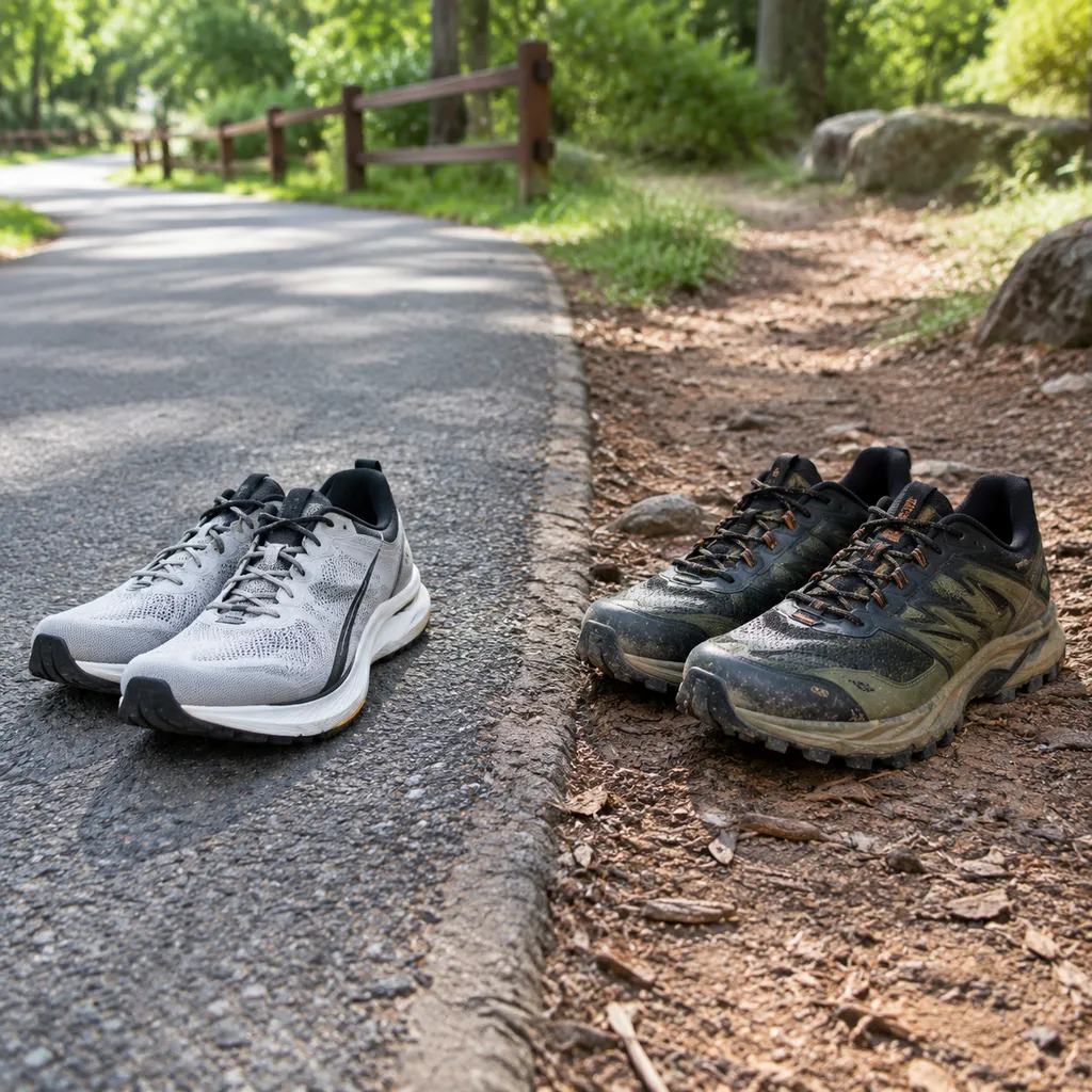 Road Shoes vs Trail Shoes for Mixed Park Paths